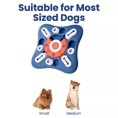 PawsPik Interactive Slow Feeder Treat-Dispensing Puzzle Dog Toy with Squeaker, 10 in - Image 8
