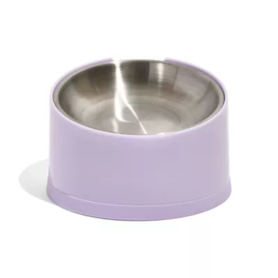 Wild One Slanted Cat Bowl, Lilac - Image 1