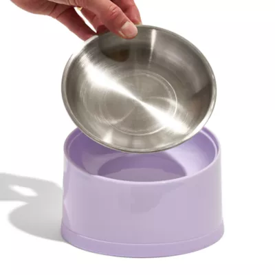 Wild One Slanted Cat Bowl, Lilac - Image 2