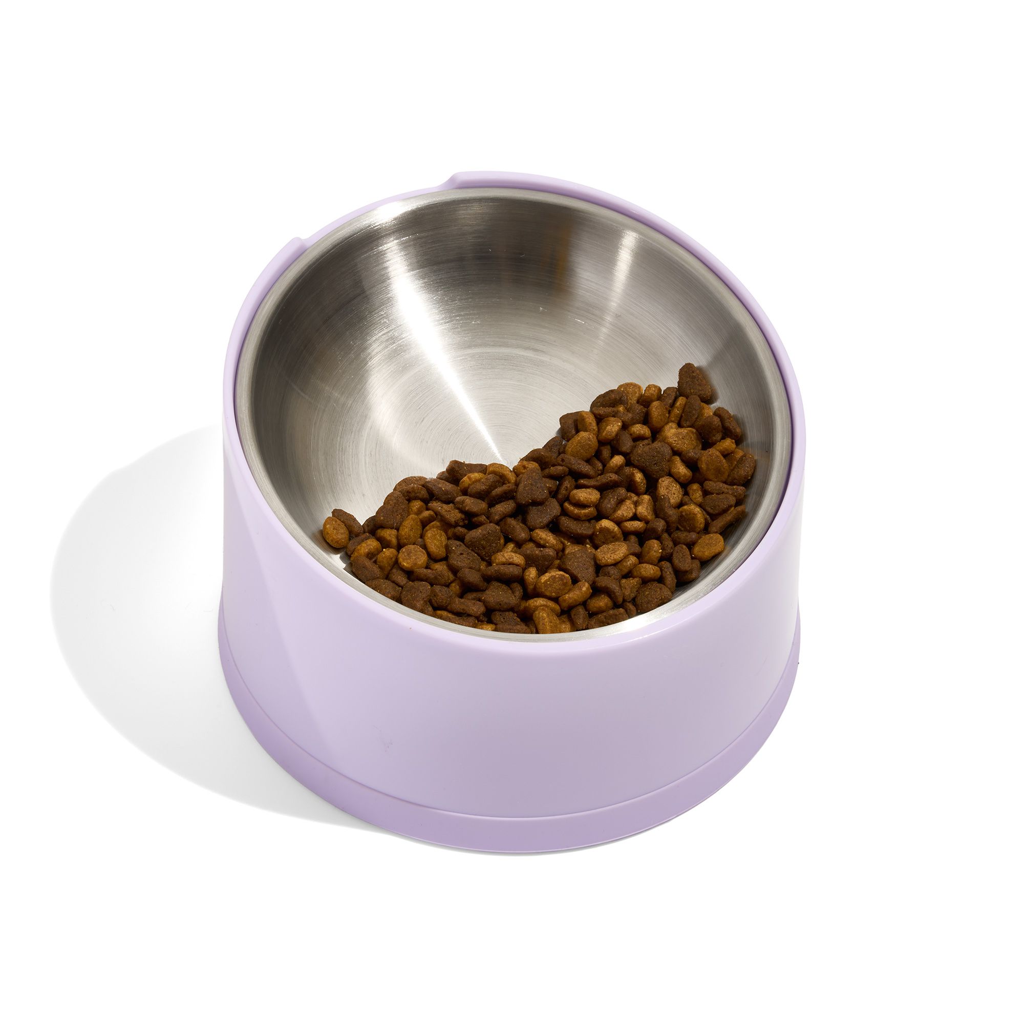 Wild One Slanted Cat Bowl, Lilac - thumbnail 5