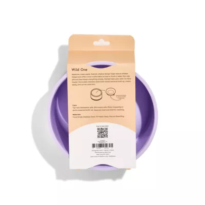 Wild One Slanted Cat Bowl, Lilac - Image 7