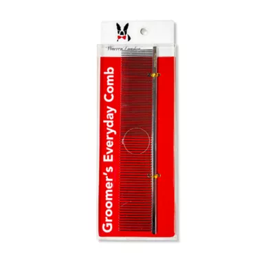 Warren London 7.5 Inch Greyhound Style Everyday Groomer's Comb For Styling Fine/ Course Dog Hair - Image 1