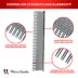 Warren London Dual Action Copper Carding 7.5 Inch Cat Comb W/ Multi-Length Bristles image thumbnail 2