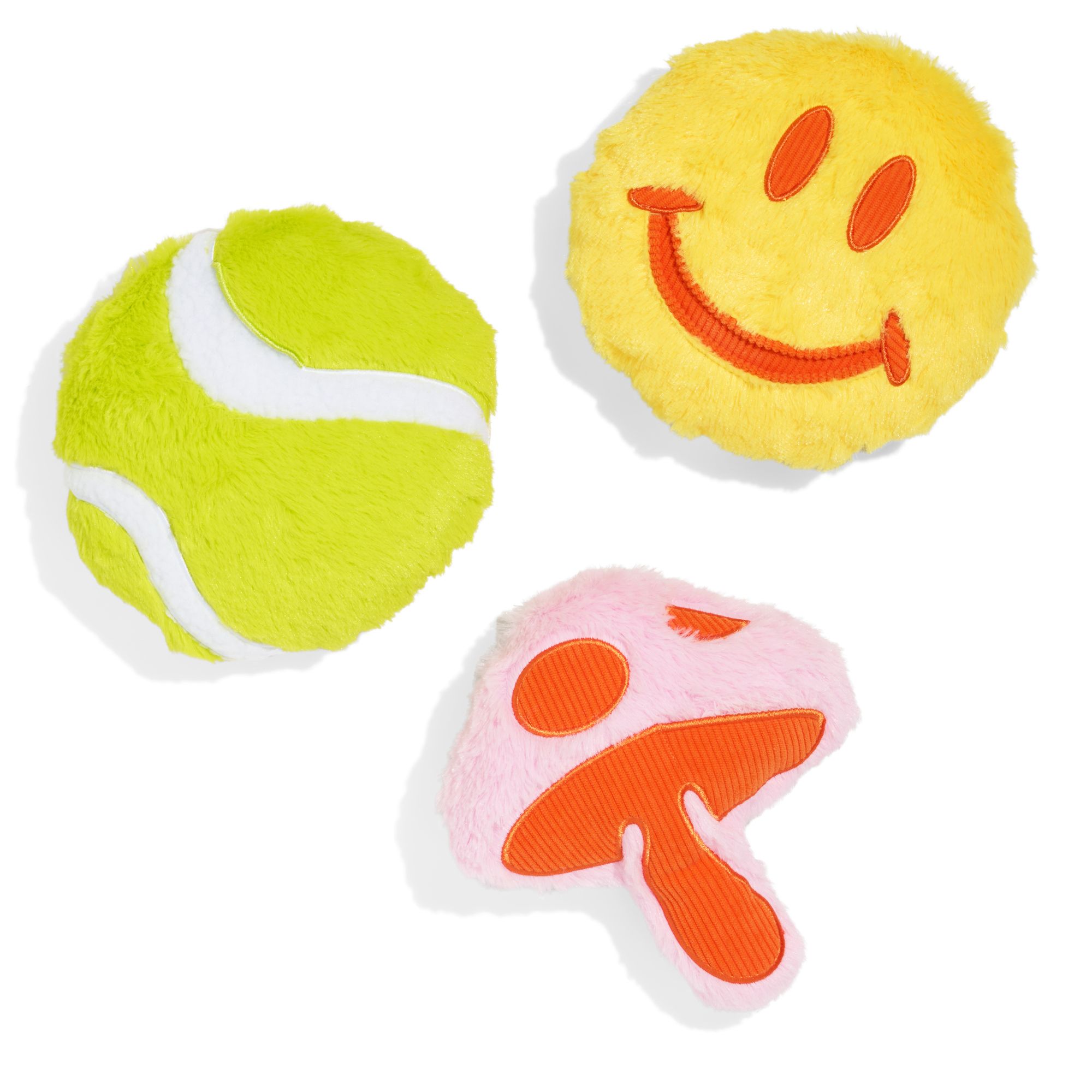 Wild One Playful Plush Dog Toy 3-Pack, Squeaker & Crinkle For Added Excitement