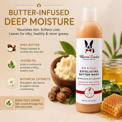 Warren London Exfoliating Butter Wash W/ Jajoba Oil, Milk & Honey Scented Hydrating Scrub- 8 Oz - Image 4