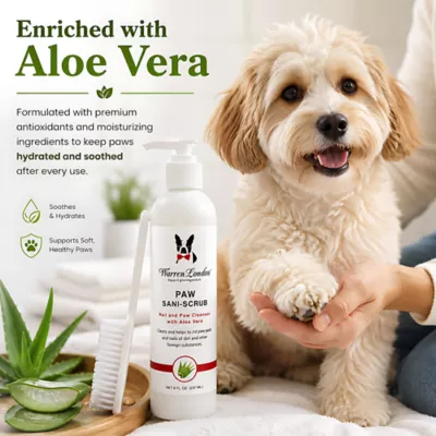 Warren London Deep Cleaning Paw Sani-Scrub W/ Aloe Vera, Nail & Paw Cleanser Treatment- 8 Fl Oz - Image 3