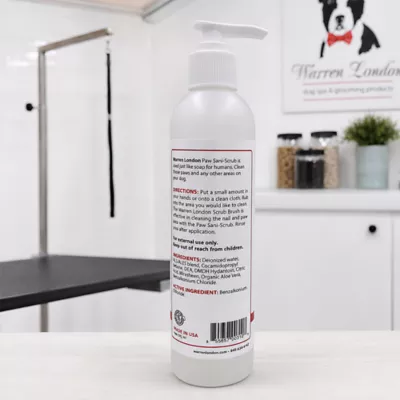 Warren London Deep Cleaning Paw Sani-Scrub W/ Aloe Vera, Nail & Paw Cleanser Treatment- 8 Fl Oz - Image 7