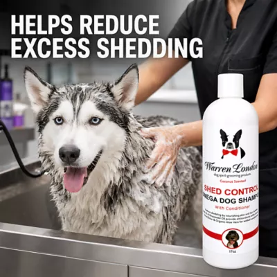 Warren London Omega Shed Control Dog Shampoo W/ Conditioner, Nourishing 2-in-1 Formula- 17 Fl Oz - Image 2