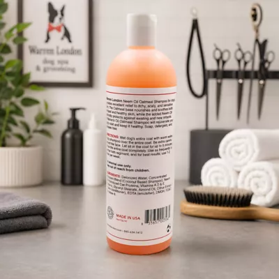 Warren London Neem Oil Oatmeal Shampoo For Dogs, Soothes & Relieves Itching, Insect Repellent- 17 Oz - Image 6