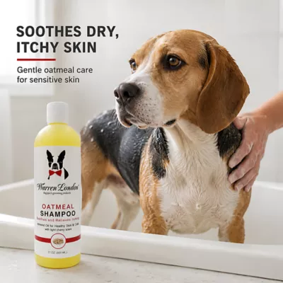 Warren London Oatmeal Shampoo For Dogs W/ Itchy & Sensitive Skin, Light Cherry Scent- 17 Fl Oz - Image 2