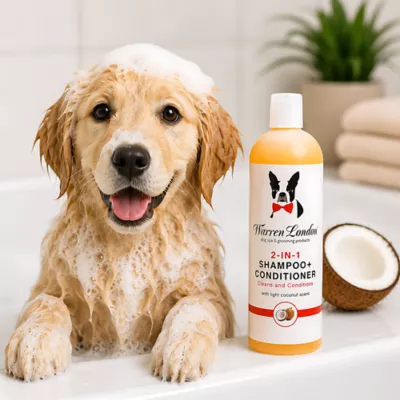 Warren London 2-in-1 Dog Shampoo & Conditioner W/ Shea Butter, Light Coconut Scent- 17 Fl Oz - Image 5