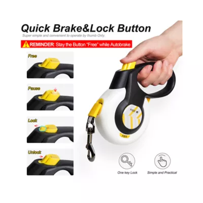 FIDA Autobrake Retractable Dog Leash White - Image 5