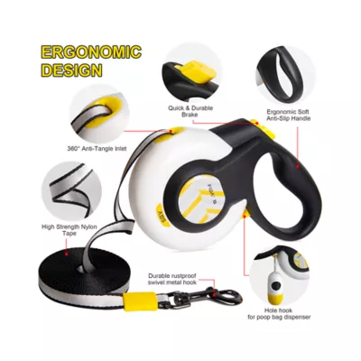 FIDA Autobrake Retractable Dog Leash White - Image 4