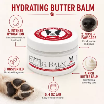 Warren London Hydrating Butter Balm For Dog's Noses & Paws, Unscented Treatment- 4 Fl Oz - Image 6