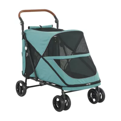 PawHut Dog Stroller Easy Fold Pet Stroller for Large Dogs Up to 66lbs with 4-Wheel Shock Absorption - Image 1