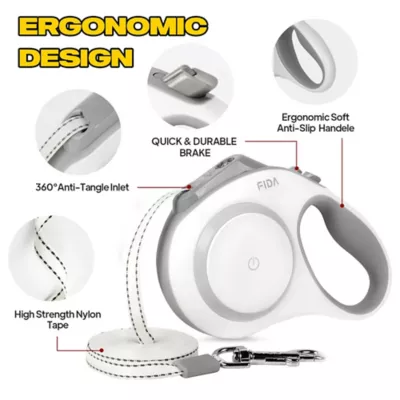 FIDA LED Lighted Retractable Dog Leash - Image 3