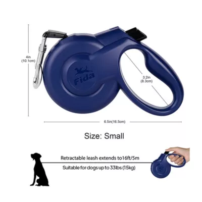 FIDA Stylish Retractible Dog Leash Color & Size Vary - Image 2
