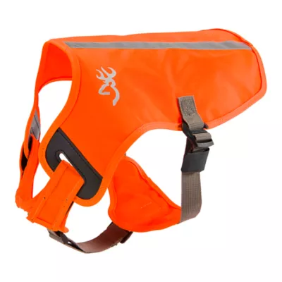 Browning® Waterproof Blaze Orange Dog Safety Vest with Reflective Accents - Image 2