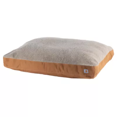 Carhartt® Firm Duck Sherpa Top Dog Bed with Removable Cover - Image 1