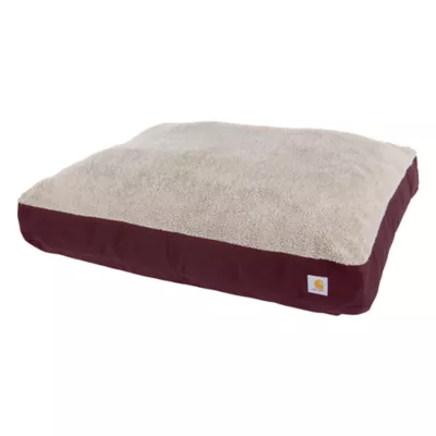 Carhartt® Firm Duck Sherpa Top Dog Bed with Removable Cover - Image 1