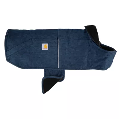 Carhartt® Denim Insulated Dog Chore Coat with Quilted Lining - Image 1