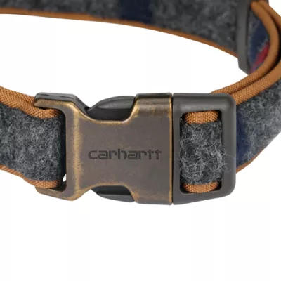 Carhartt® Adjustable Blanket Stripe Dog Collar with Reflective Stitching - Image 3