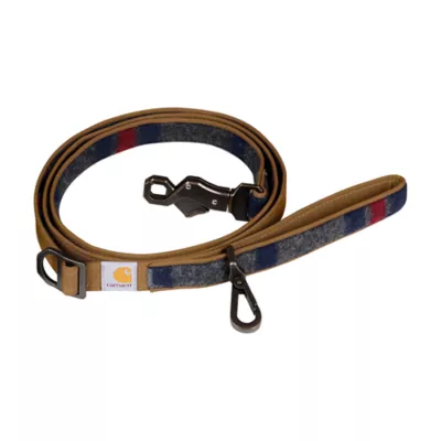 Carhartt® Blanket Stripe Dog Leash with Reflective Stitching - Image 1