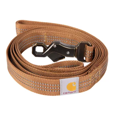 Carhartt® Nylon Dual Handle Dog Leash with Reflective Stitching - Image 1