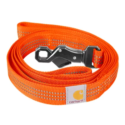 Carhartt® Nylon Dual Handle Dog Leash with Reflective Stitching - Image 1