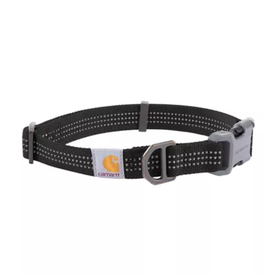 Carhartt® Adjustable Nylon Dog Collar with Reflective Stitching - Image 1