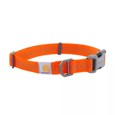 Carhartt® Adjustable Nylon Dog Collar with Reflective Stitching - Image 1