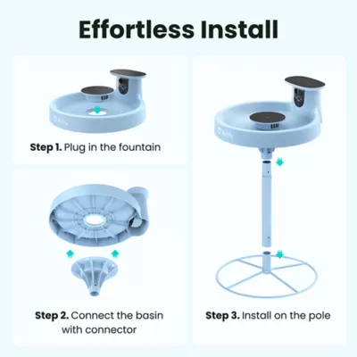 Birdfy Smart Solar Stand Bird Bath with Lifetime AI Camera - Image 8