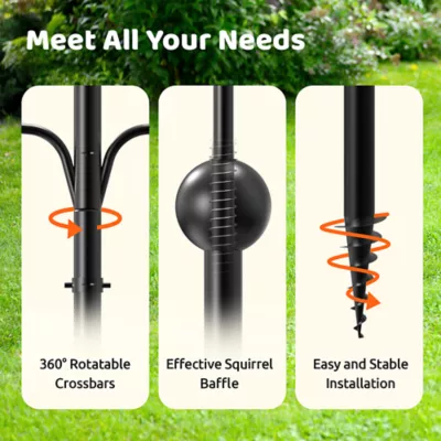 Birdfy Bird Feeder Pole Station All Metal - Image 6