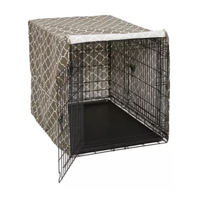 MidWest Homes for Pets QuietTime Defender Covella Crate Cover, Brown - Image 1