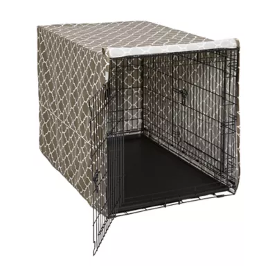 MidWest Homes for Pets QuietTime Defender Covella Crate Cover, Brown - Image 1