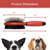 Warren London Dual-Action Pin & Bristle Brush For Dogs W/ Comfort Gel Grip image thumbnail 3