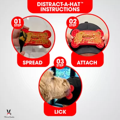 Warren London Distract-A-Hat™ W/ Adhesive Lick Pad, Includes Spread & Cleaning Tool - Image 4