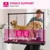 PawHut 43"W Hydraulic Dog Grooming Table, Z-Lift Height Adjustable Pet Grooming Table with Non-Slip image thumbnail 5