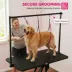 PawHut 43"W Hydraulic Dog Grooming Table, Z-Lift Height Adjustable Pet Grooming Table with Non-Slip image thumbnail 6