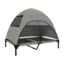 PawHut Elevated Dog Bed with Canopy Raised Dog Bed Washable Mesh Steel Frame 41.7" x 29.9" x 39" image thumbnail 1