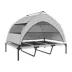 PawHut Elevated Dog Bed with Removable Canopy, Portable Outside Raised Pet Cot, Storage Bag image thumbnail 1