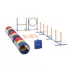 PawHut Dog Agility Training Equipment, 11-Piece Dog Obstacle Course with Adjustable Hurdle & Ring image thumbnail 1