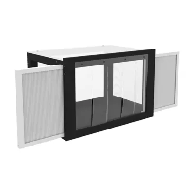 PawHut Catio Outdoor Cat Enclosure Adjustable Cat House Waterproof Top for Window 24" x18.5" x16.1" - Image 1
