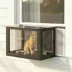 PawHut Catio Outdoor Cat Enclosure Adjustable Cat House Waterproof Top for Window 24" x18.5" x16.1" image thumbnail 2