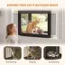 PawHut Catio Outdoor Cat Enclosure Adjustable Cat House Waterproof Top for Window 24" x18.5" x16.1" image thumbnail 4
