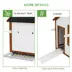 PawHut 43"H Wooden Chicken House with Nesting Box, Slide-out Tray, Ramp image thumbnail 7