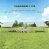 PawHut Large Metal Chicken Run with Waterproof & UV-Resistant Cover, Feeding Door, for 24-30 Chickns image thumbnail 6