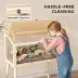 PawHut Wooden Hamster Habitat with Openable Top, Seesaws, Platforms, Water Bottle image thumbnail 6