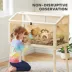 PawHut Wooden Hamster Habitat with Openable Top, Seesaws, Platforms, Water Bottle image thumbnail 7