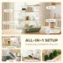 PawHut Large 3 Tiers Acrylic Hamster Habitat with Water Bottles, Running Wheel image thumbnail 4
